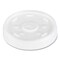 Dart Plastic Straw-Slot Lid Fits 12 oz. to 24 oz. Hot/Cold Foam Cups - Translucent (1000/Carton)